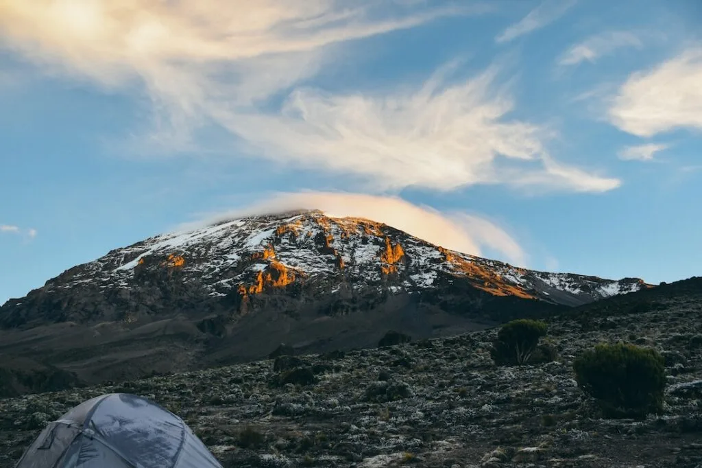 Mount kilimanjaro light photo