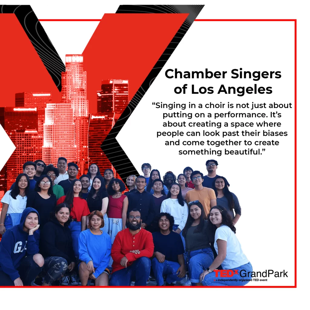 Chamber singers choir of Los Angeles TEDxGrandPark event 2019